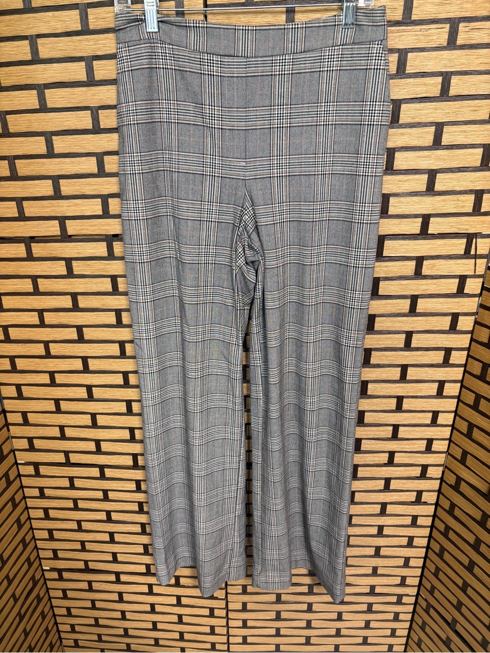 Nicole Miller Black Plaid Pullβ On Dress Pants Size 6
